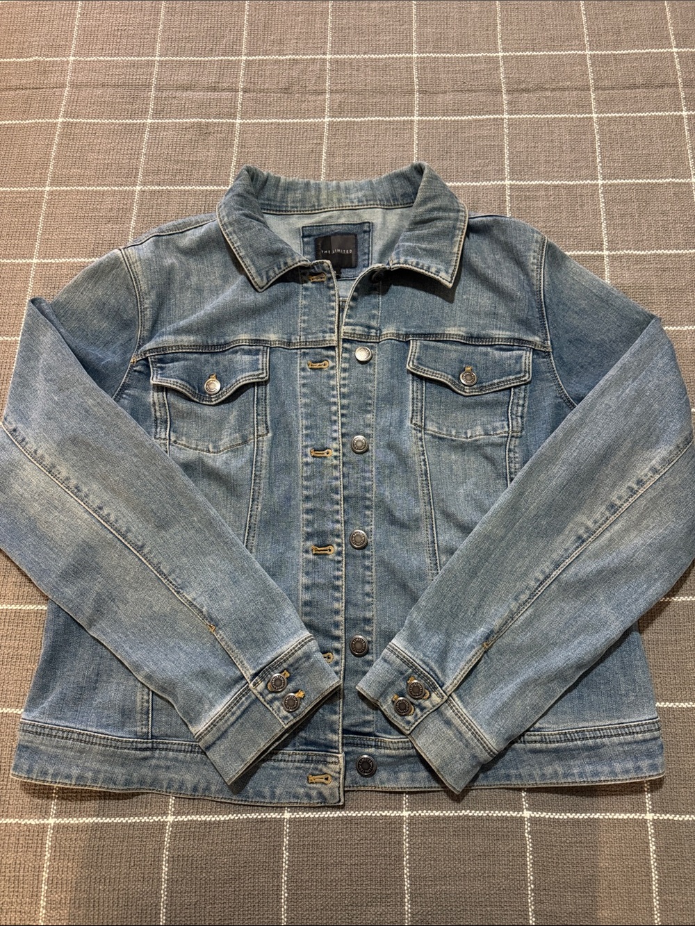 The Limited Light Blue Denim Jean Jacket - Women